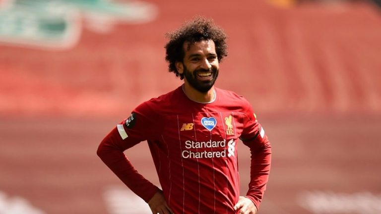 Liverpool forward Salah joims Premier league 100 club