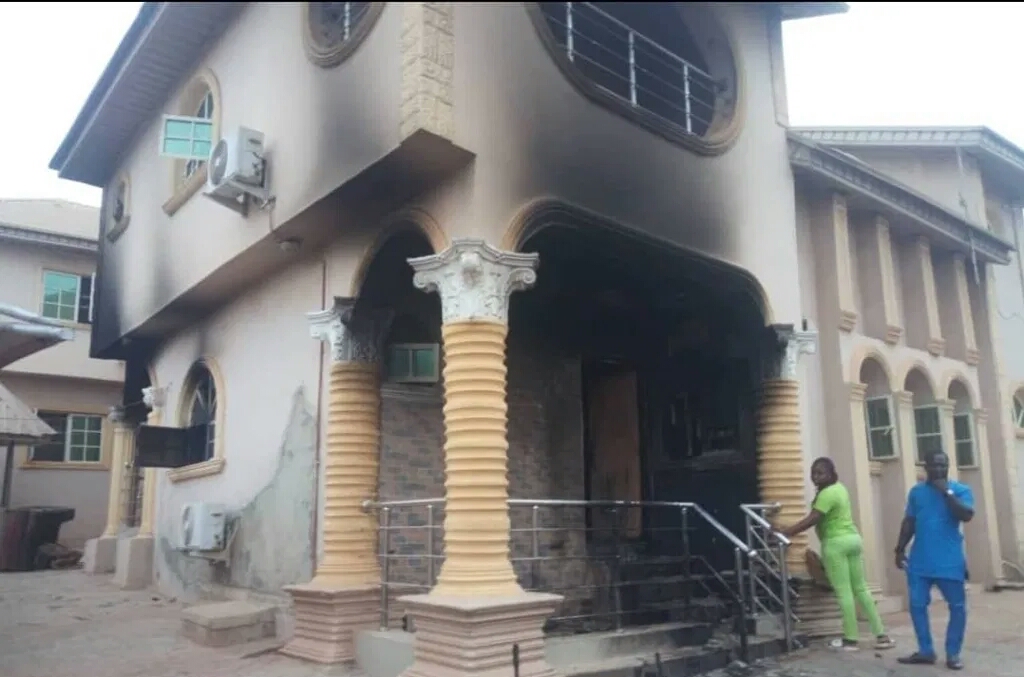 Fire Guts Sunday Igboho's House - Moneycentral