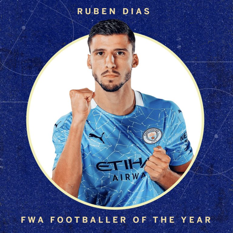 Ruben Dias named FWA’s player of the year