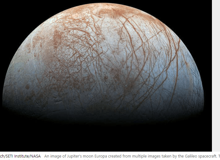 Water Vapor Detected in Atmosphere of Jupiter’s Moon Europa
