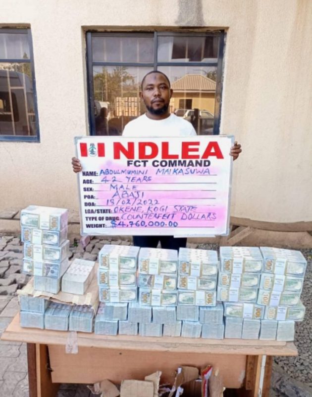 NDLEA Foils Attempt to Circulate Counterfeit $4.7m Cash In Abuja 