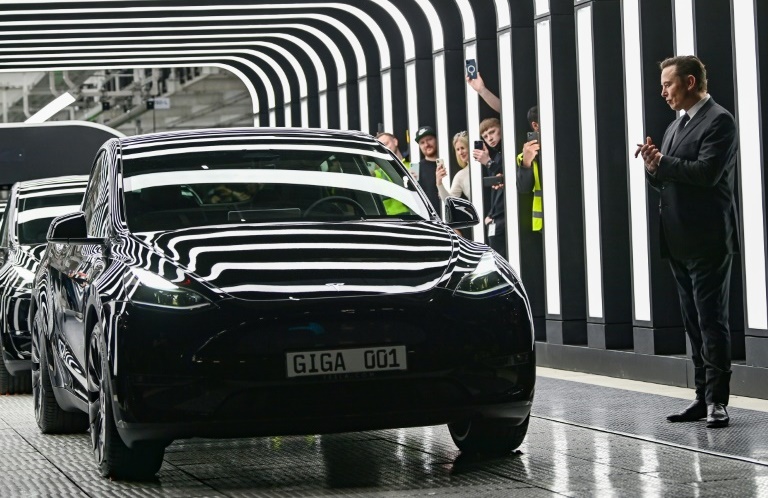 Elon Musk opens €5billion electric car factory in Germany