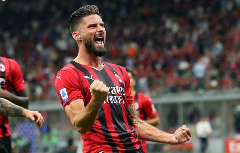 Giroud’s goal fires AC Milan top of Serie A table