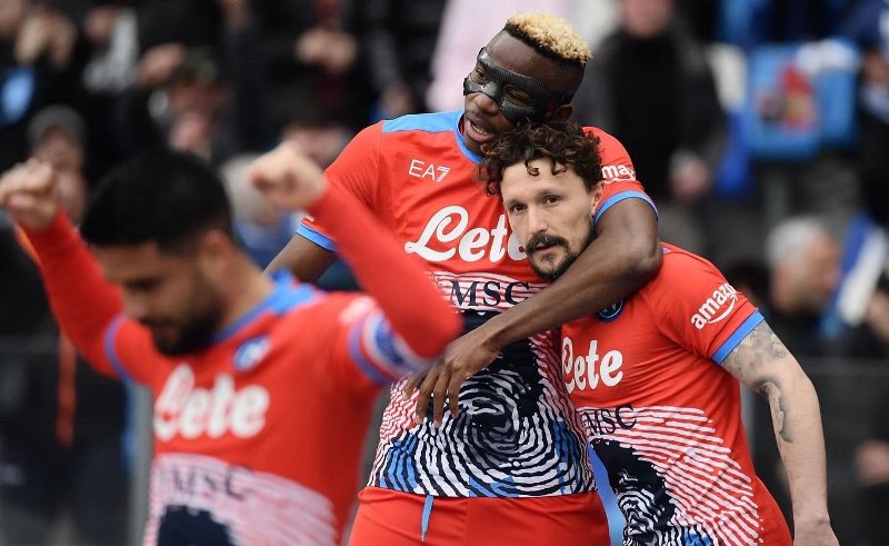 Serie A: Osimhen bags double as Napoli pile pressure on AC Milan