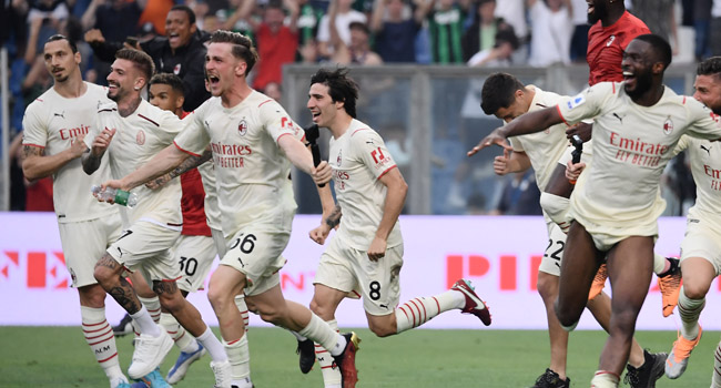 AC Milan win first Serie A title in 11 years