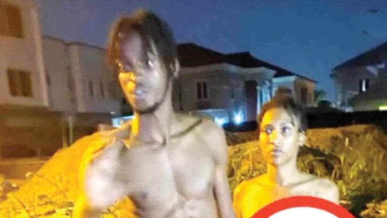 VIDEO: Lagos Couple Spotted Naked, Attempt Suicide
